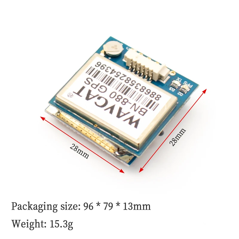 WAVGAT BN-880Q GPS+GLONASS Dual GPS Antenna Module FLASH TTL Level 9600bps for FPV Airplane RC Racing Drone