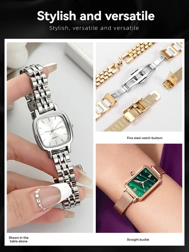 Imagen 2 del producto Correa milanesa de 8mm, 10mm, 12mm, 14mm, 16mm y 18mm, accesorios dorados universales para cualquier marca, pulsera de reloj de Metal de acero inoxidable