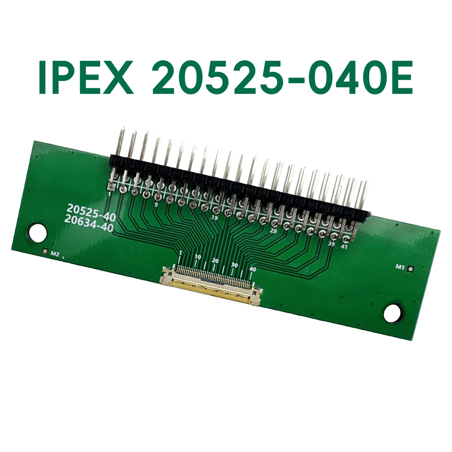 For I-PEX20525-40P adapter board with 0.4MM spacing to 2.54 spacing test board.
