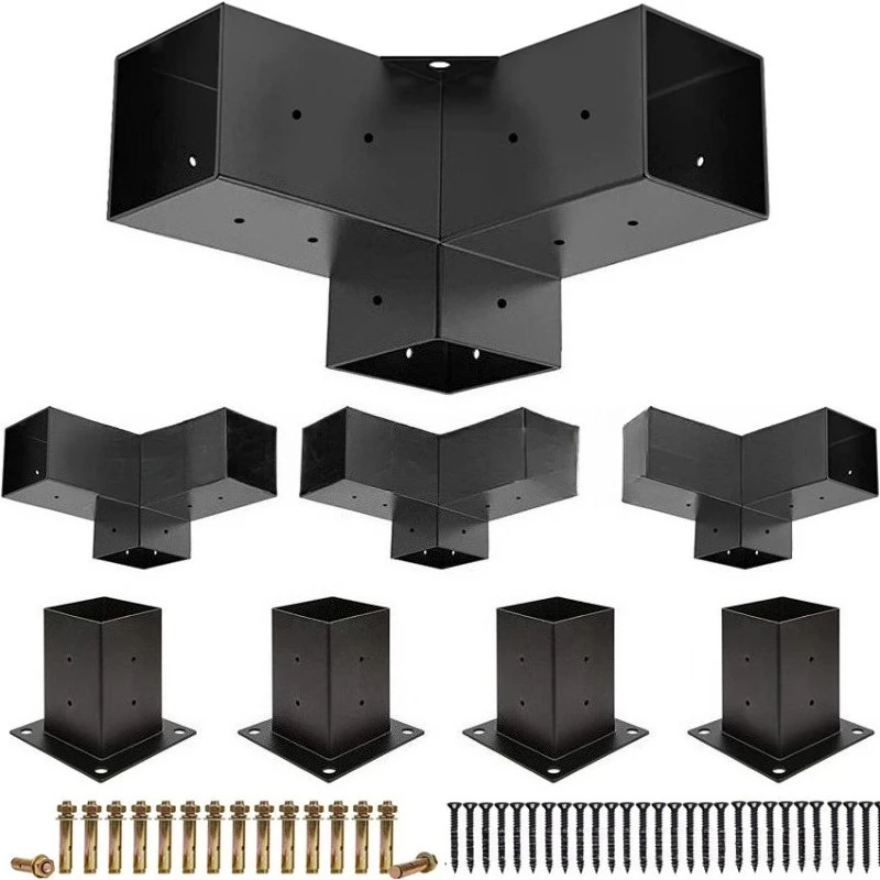 For Pergola Kit Steel Bracket, Pergola Bracket Column, Pergola Bracket Boots