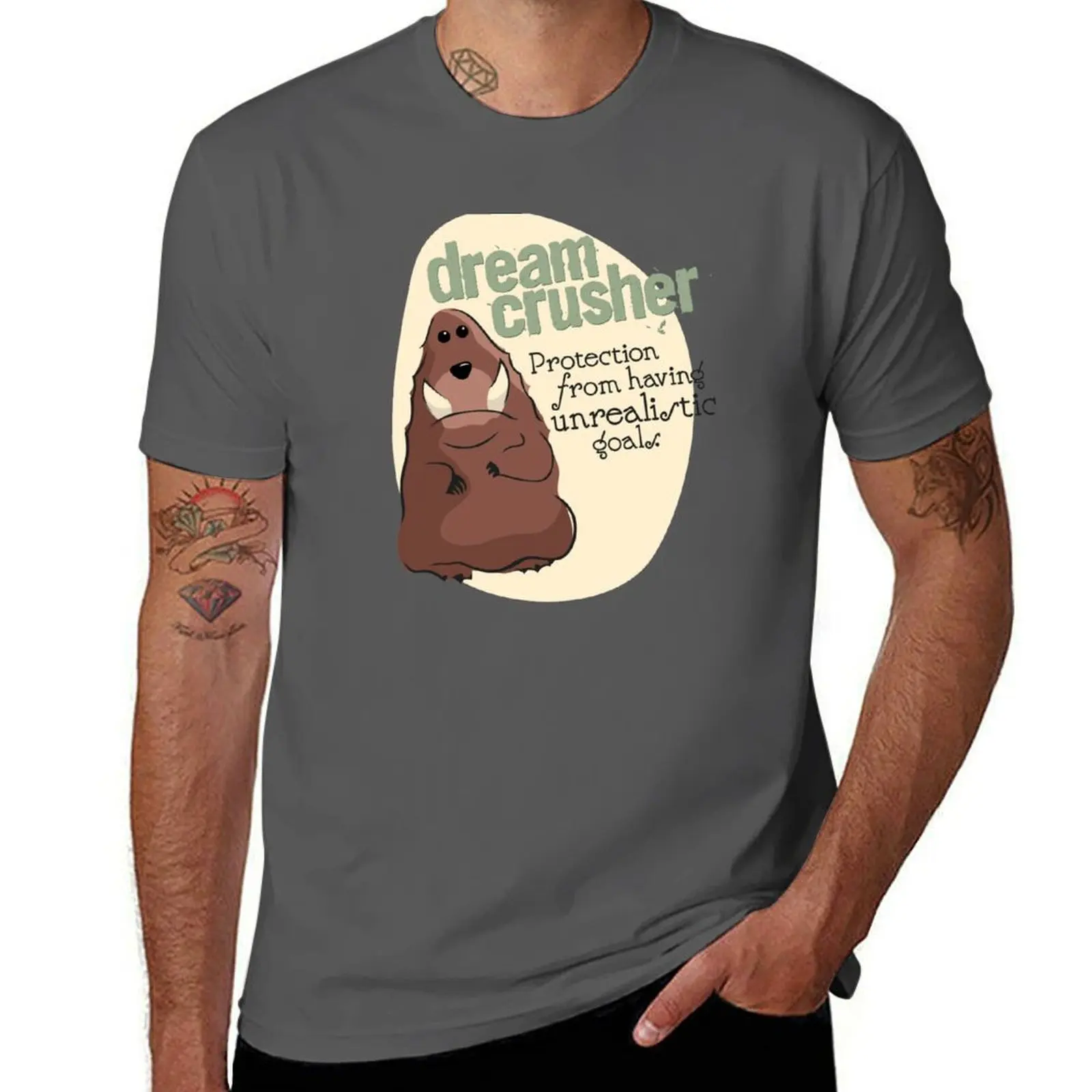 Dreamcrusher T-Shirt T-Shirt Mann lässiges T-Shirt für Mann Mann T-Shirt Luxus T-Shirt