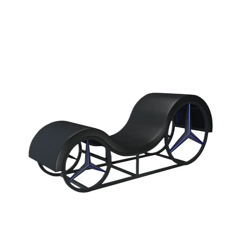 

Hotel B & B Leisure recliner Multifunctional bedside stool Princess chair Balcony Bedroom Single special-shaped sofa wood