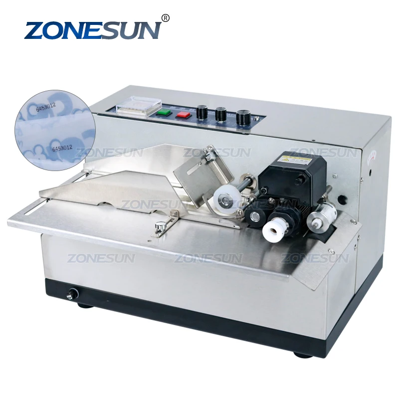 

ZONESUN MY-380F Produce Solid Dry Ink Roll Coding Card Bag Date Printer Machine