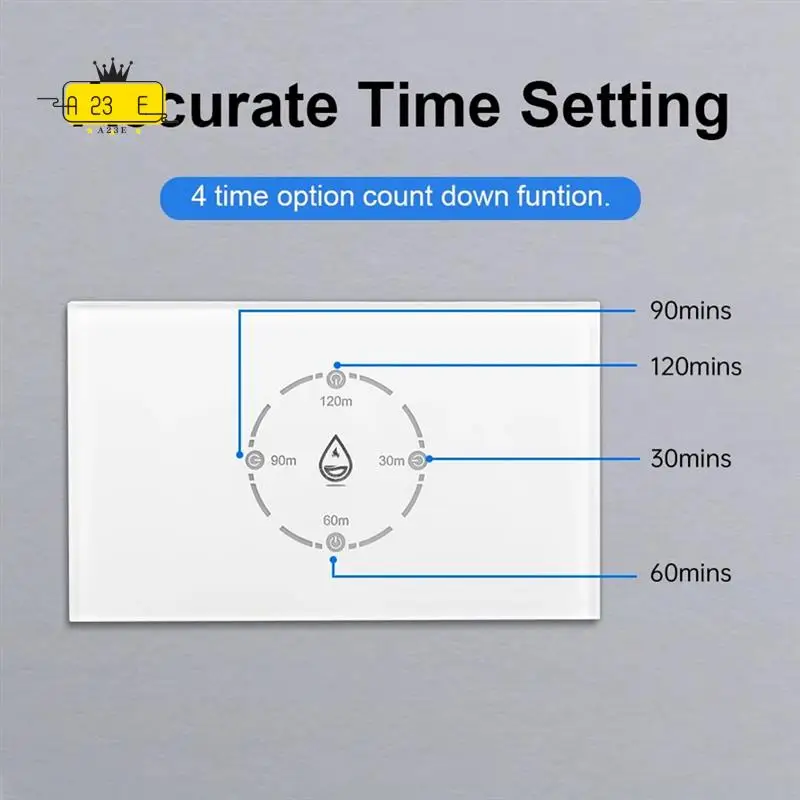 

A23E-Tuya Smart Life Wi-Fi переключатель котла 20A с мониторингом энергии 4400 Вт умный переключатель водонагревателя Стандарт США для Alexa Home
