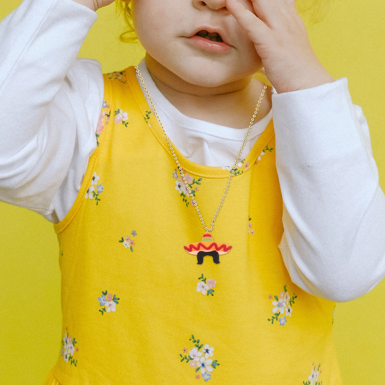 2 قطعة قلادة المكسيكية تحت عنوان سينكو دي مايو قلادة الكرتون فييستا ديكور حفلات قلادة ملحق كرنفال الرقبة سحر