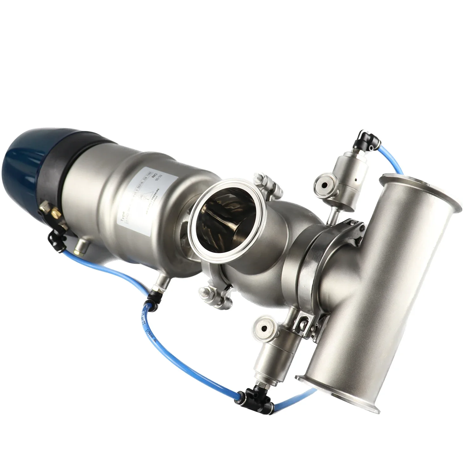 Four-way Sanitary Sanitation Hygiene Wonderful Attractive Hygienic Food Grade Aseptic Double Seal Anti-mixing Valve Treatment