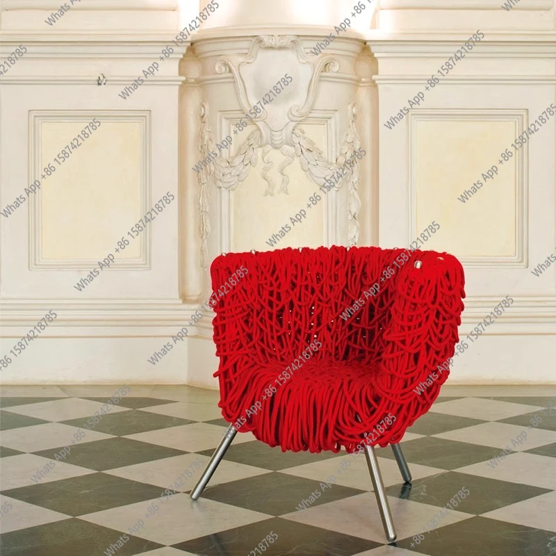 

Скандинавский современный персонализированный плетеный стул, дизайнерский дизайн, домашняя кровать и кресло для отдыха на завтрак