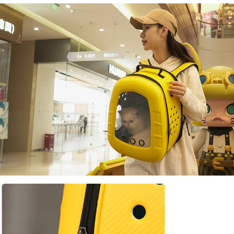 Pet Bag Space Capsule Cat Backpack Cat Out Portable Bag Double Shoulder Large Space Dog Backpack