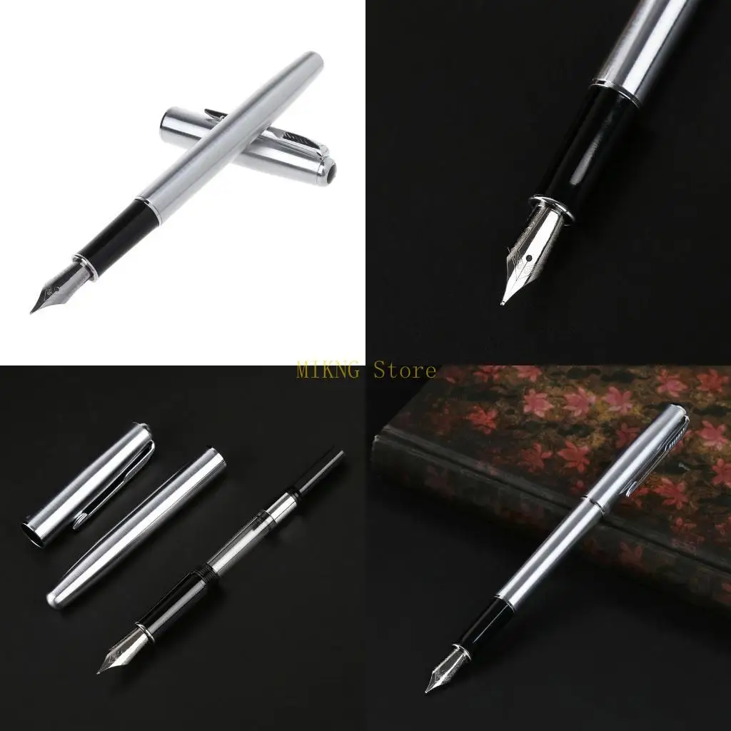 

Перьевая ручка 5020 Silver из нержавеющей стали со стандартом для пера M, подарок, лучшая распродажа