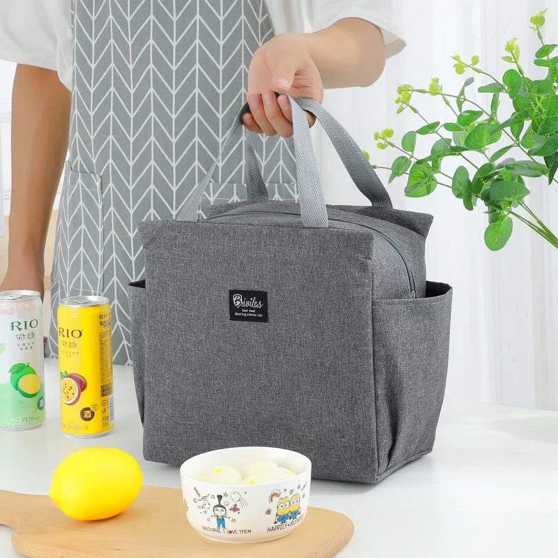 Large Capacity Cooler Bag Oxford Portable Zipper Thermal Lunch Bags Insulated Freezer Bag Camping Picnic Bag