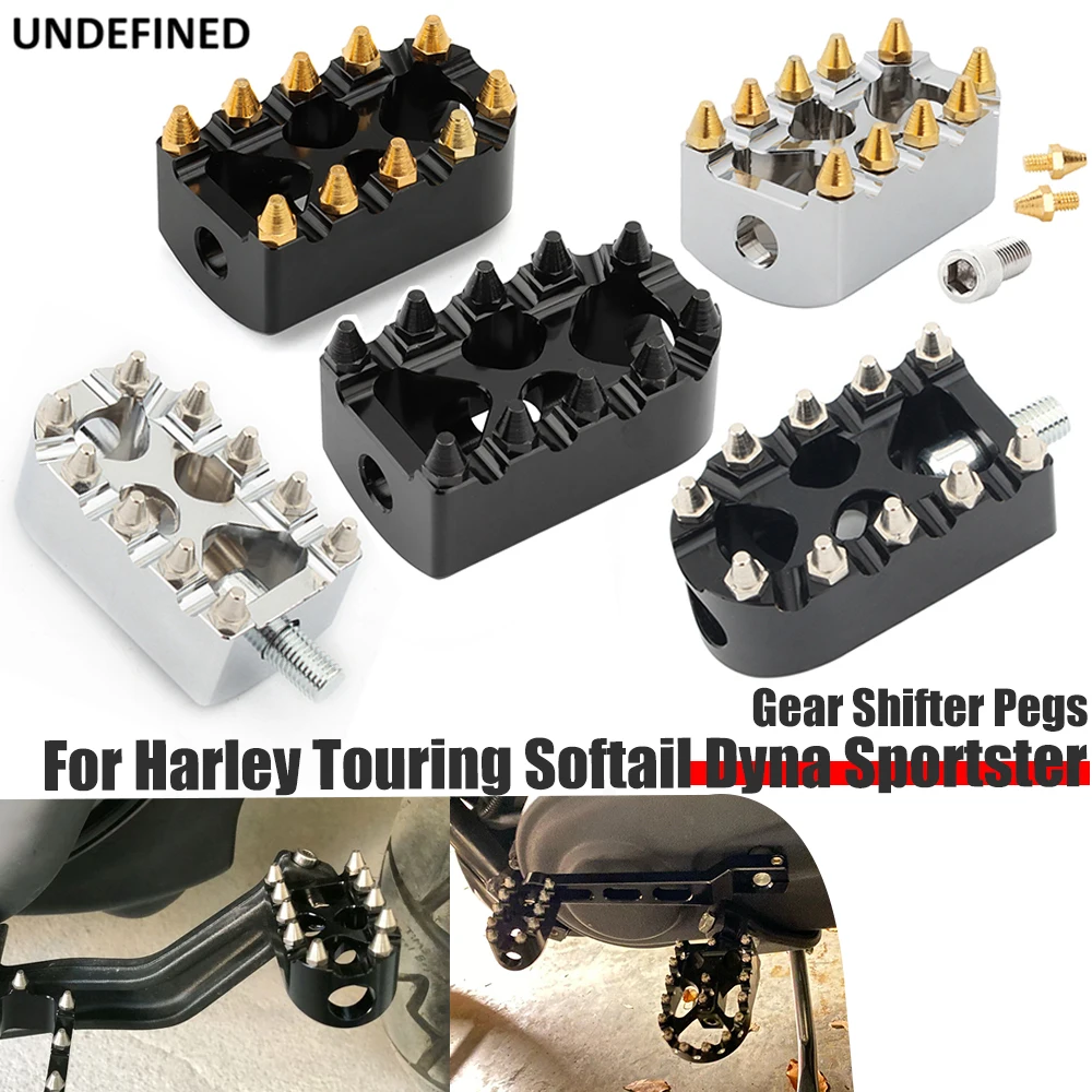 MX Shifter Pegs For Harley Sportster 883 Dyna Fat Bob Softail Touring Motorcycle Shift Gear Lever Foot Peg Chopper Bobber Style