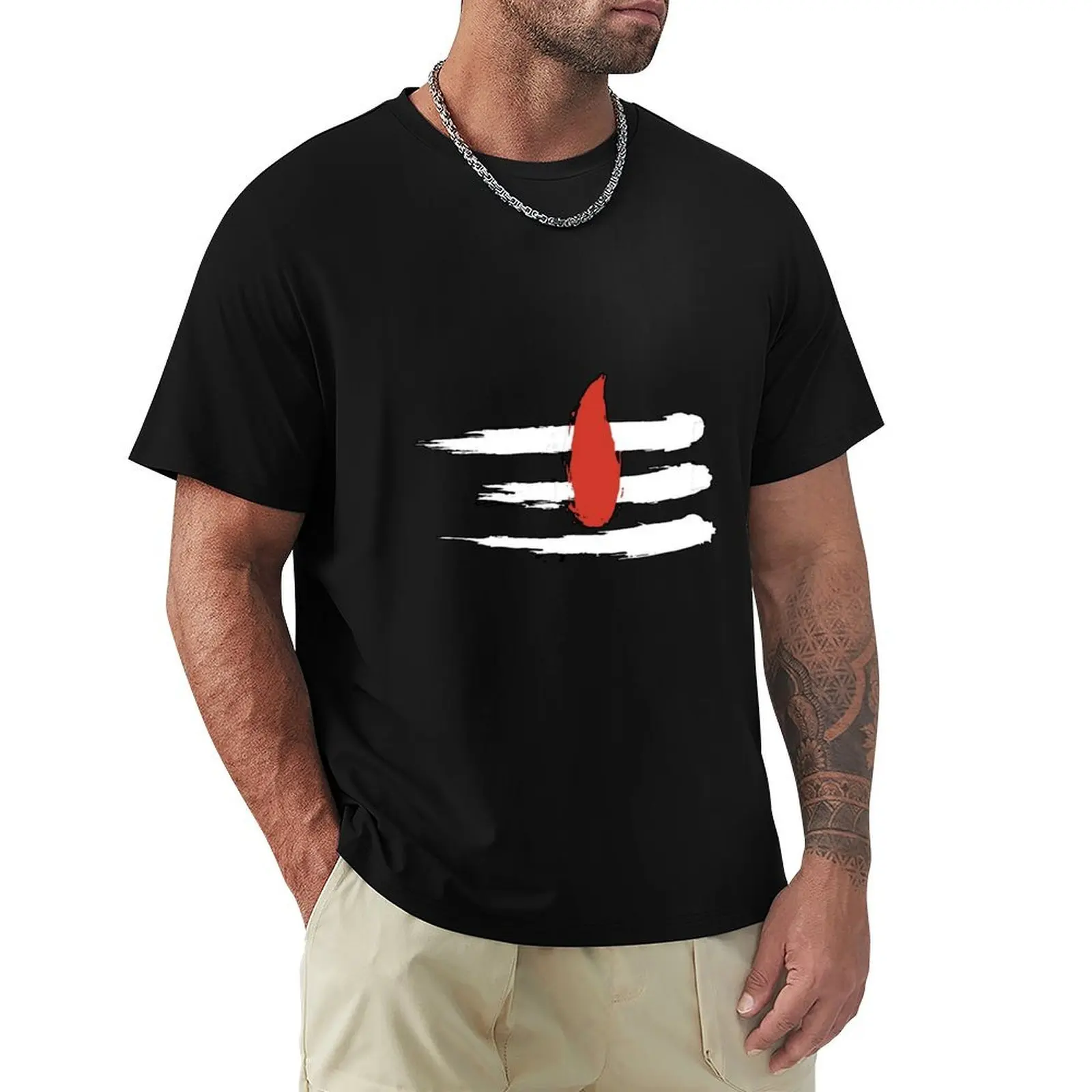 Idée de cadeau dévotionnel Mahakal Shiva pour Mahakaleshwar Jyotirlinga Vister, T-Shirt à motif imprimé simple