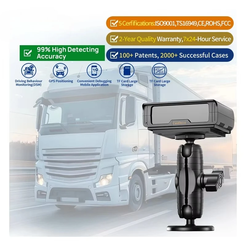 

CareDrive MR830 Advanced Ai Driver Status State Monitoring Camera System DSM DMS Driver Fatigue Sensor Monitor Alarm Alert