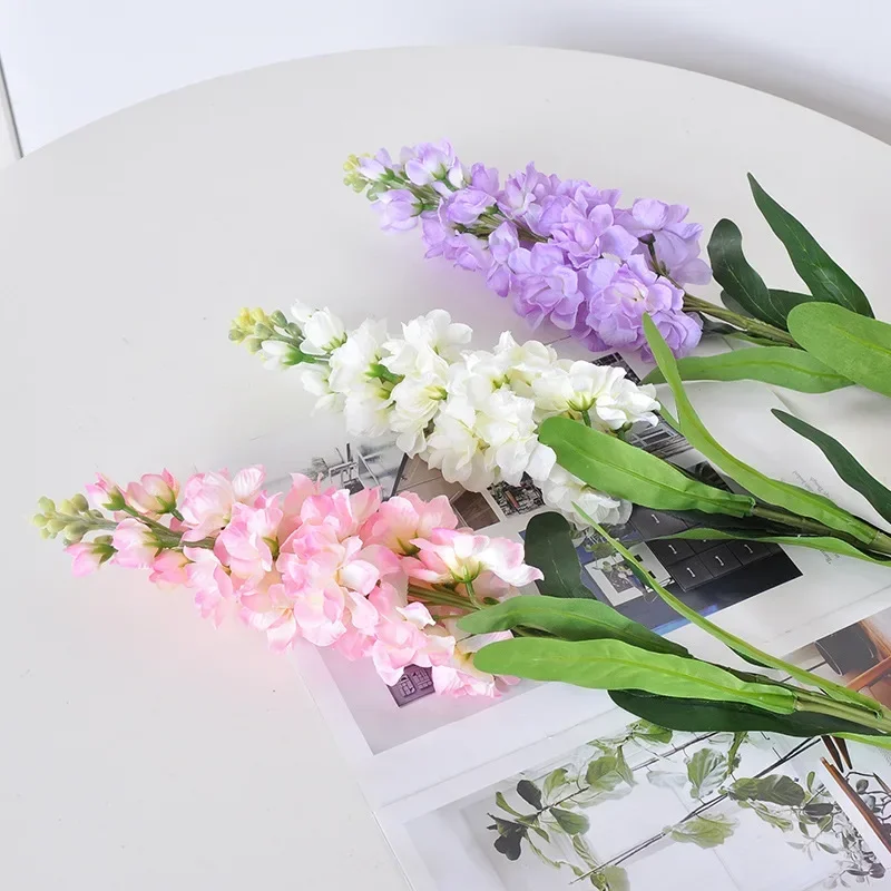 80CM Violet Artificial Flower Hotel Living Room Decoration Silk Flower Bedroom Wedding Flower Arrangement Swallow Grass