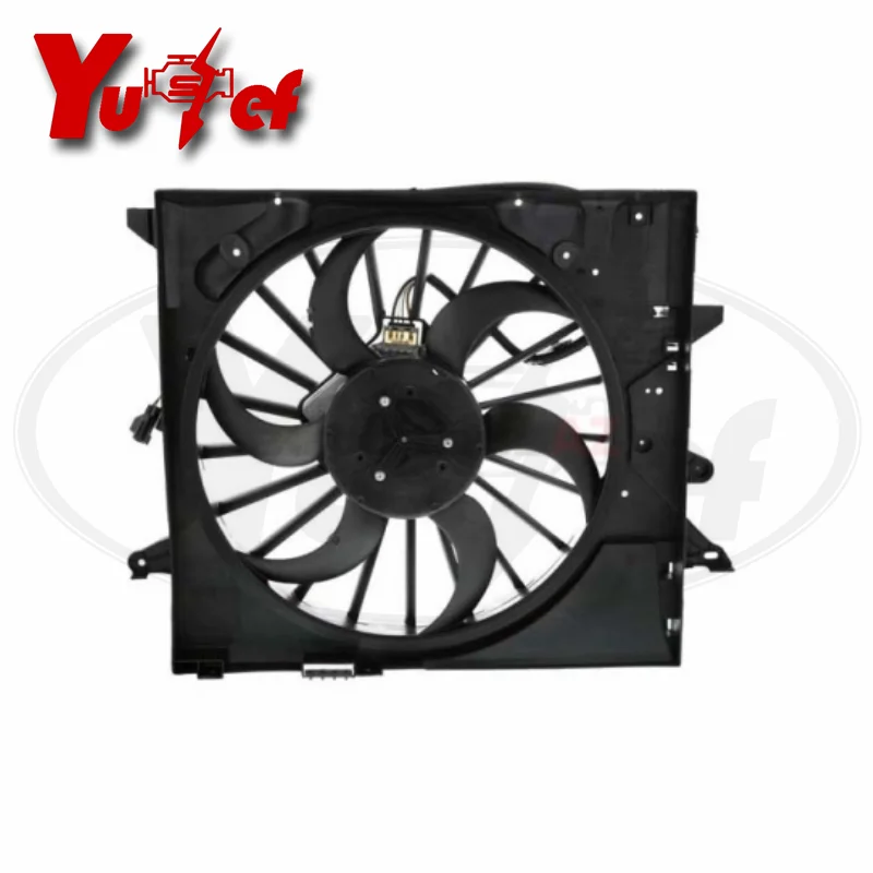 Quality Cooling Fan Assembly for Jaguar XF XJ XJ8 XJR XK XKR S-Type 3.0 4.2 C2Z13765 C2D18413 600W