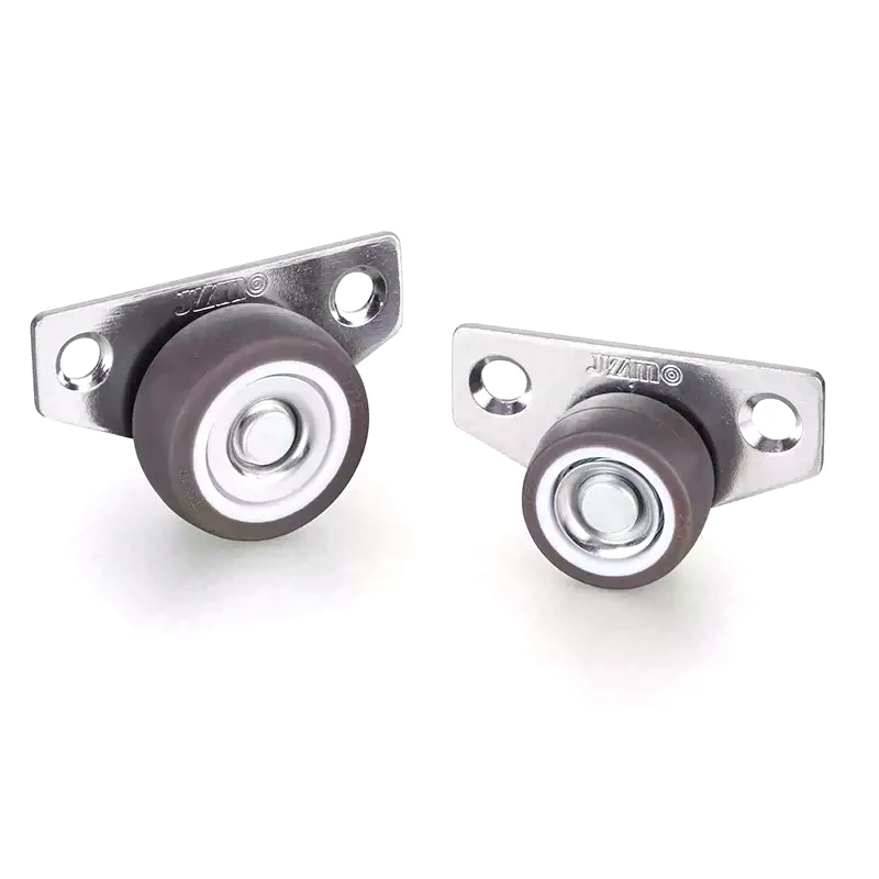 1/4Pcs Silent Rubber Casters, Drawer Wheels, For Furniture Kitchen Cabinet Table ,of Side Installation Low Profile Replace Wheel