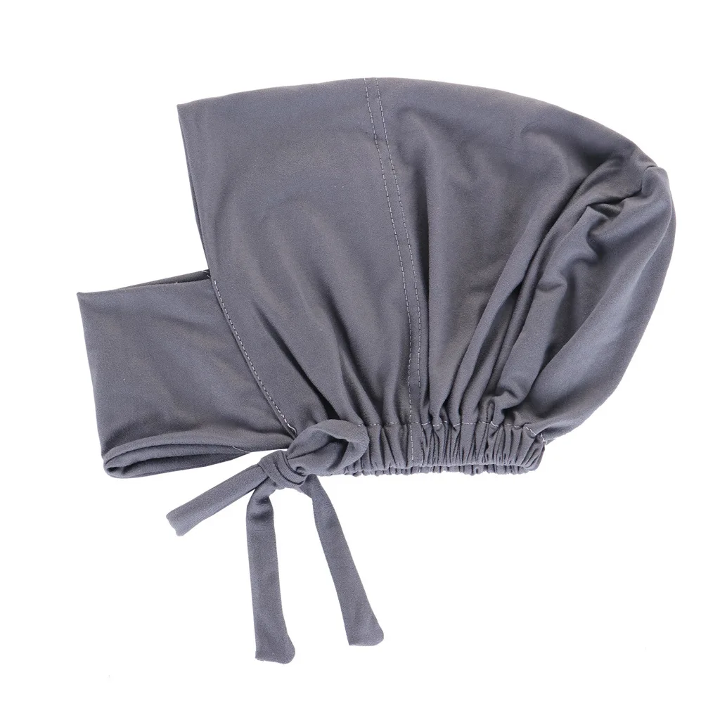 Muslim Women Undercap Bonnet Turbans Headtie Inner Hijabs Bonnet Elastic Adjustable Cotton Elastic Tie Up  Islamic Headscarf