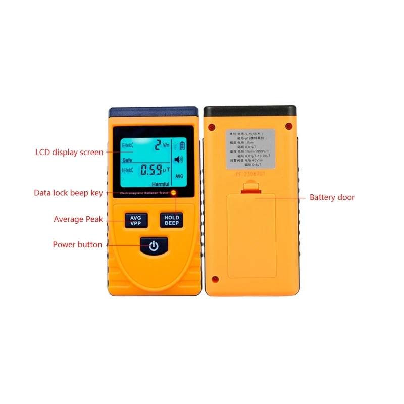 Radiation Dosimeters EMF Meter Electromagnetic Radiation Detectors High Precisions Radiation Tester