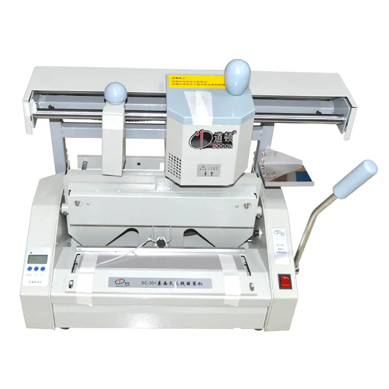 Desktop Manual Hot Glue Book Binding Binder Machine  DC-30 Plus with Hot Melting Glue Pellets for Book Binding Office