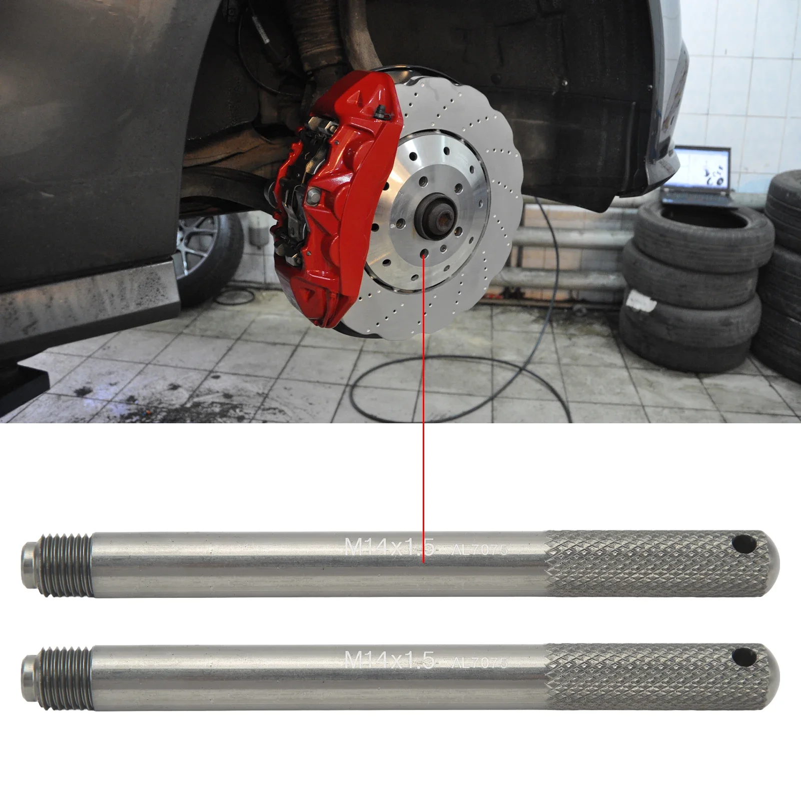 

2 шт., штифт для выравнивания колес, набор штифтов для подвешивания колес, набор штифтов для обода, направляющий инструмент для ремонта автомобильных шин, аксессуары Automovil M14 * 1,25 M14 * 1,5