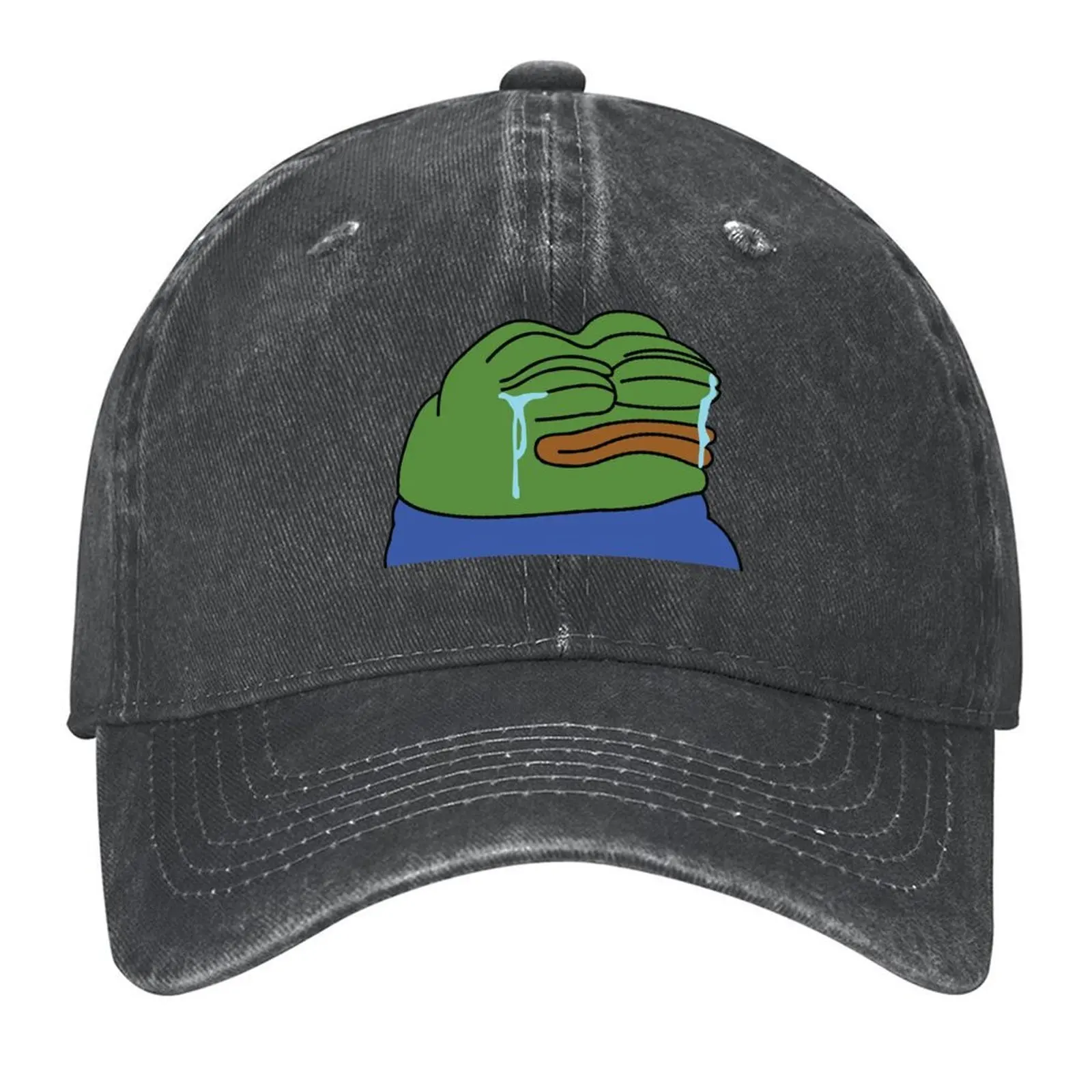

PeepoSad Emote, бейсбольная кепка высокого качества, мужская кепка на заказ, шляпа от солнца, шляпа в стиле аниме, роскошная женская и мужская кепка