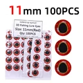 100 piezas rojas de 11 mm