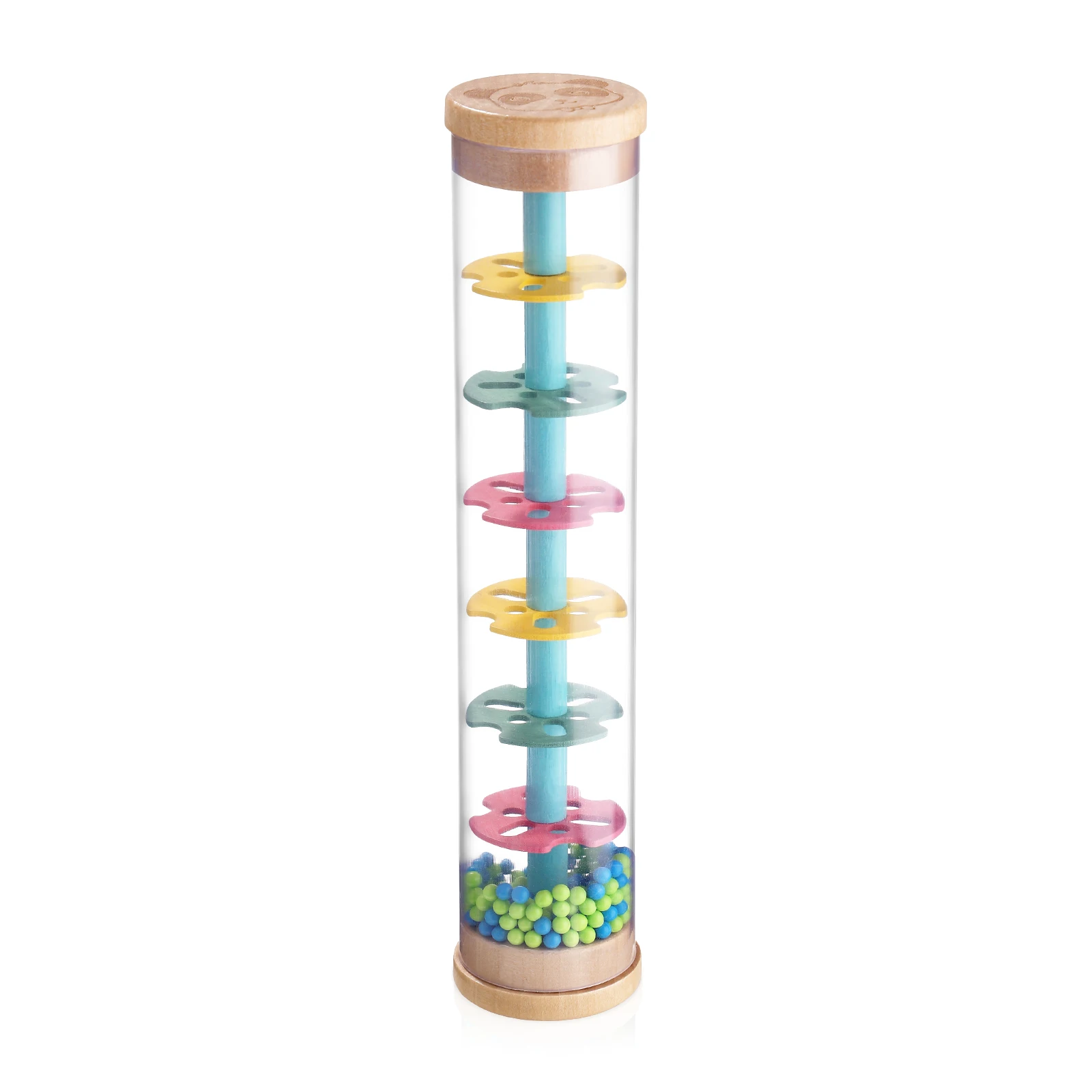 

Rainphone Sticks Musical Instruments Kids Educational Toys Soothing Baby Woodencraft Cartoon Grasping Visual Auditory
