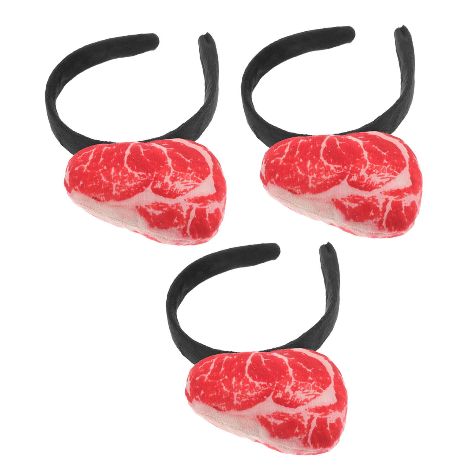 

Набор из 3 штук: Реалистичные повязки на голову в виде мясных шариков для взрослых, аксессуары для Хэллоуина, женские праздничные украшения для волос, привлекательные повязки на голову
