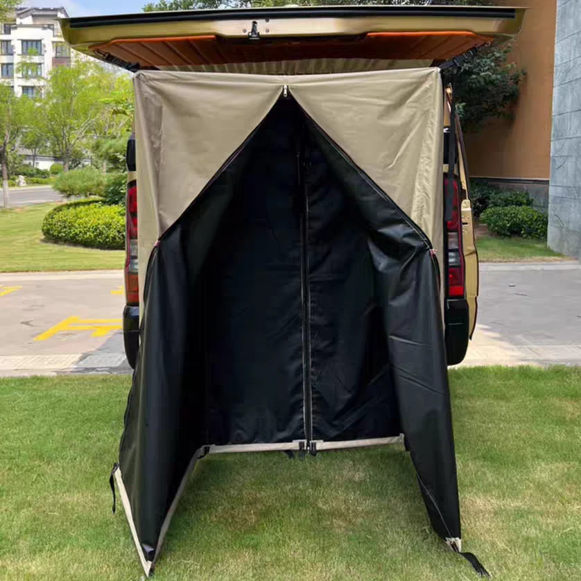 Car universal open rear tailgate bath rear tent outdoor camping shower changing mobile toilet foldable