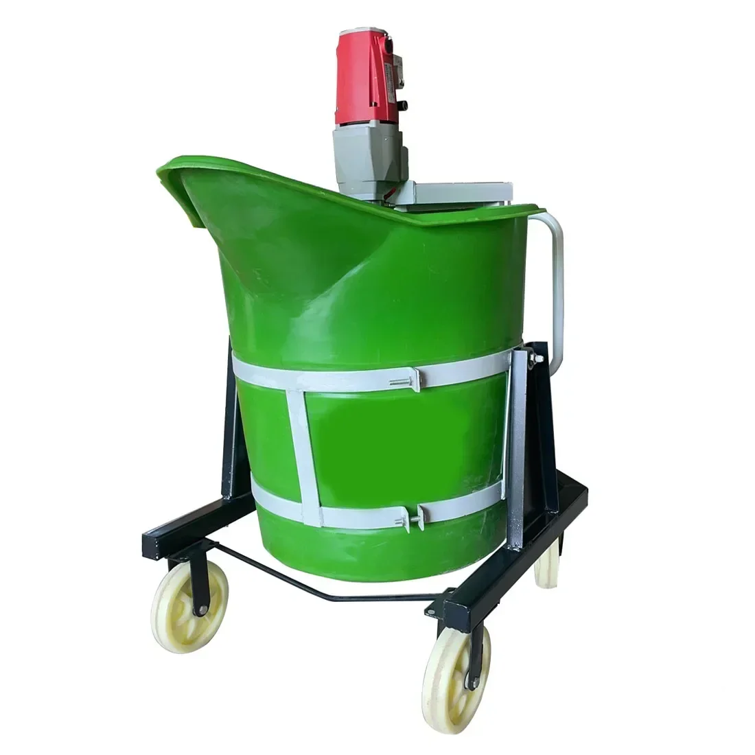Gypsum self-leveling mixing bucket small household electric duckbill plastic grouting machine cement