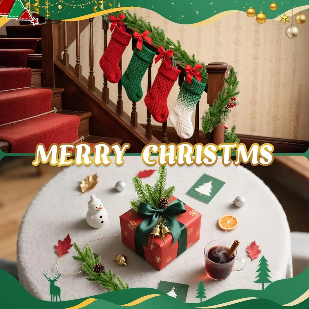 30pcs Artificial Pine Branches - Realistic Fake Green Plants with Needles, No Maintenance Indoor/Outdoor Christmas Tree Garland