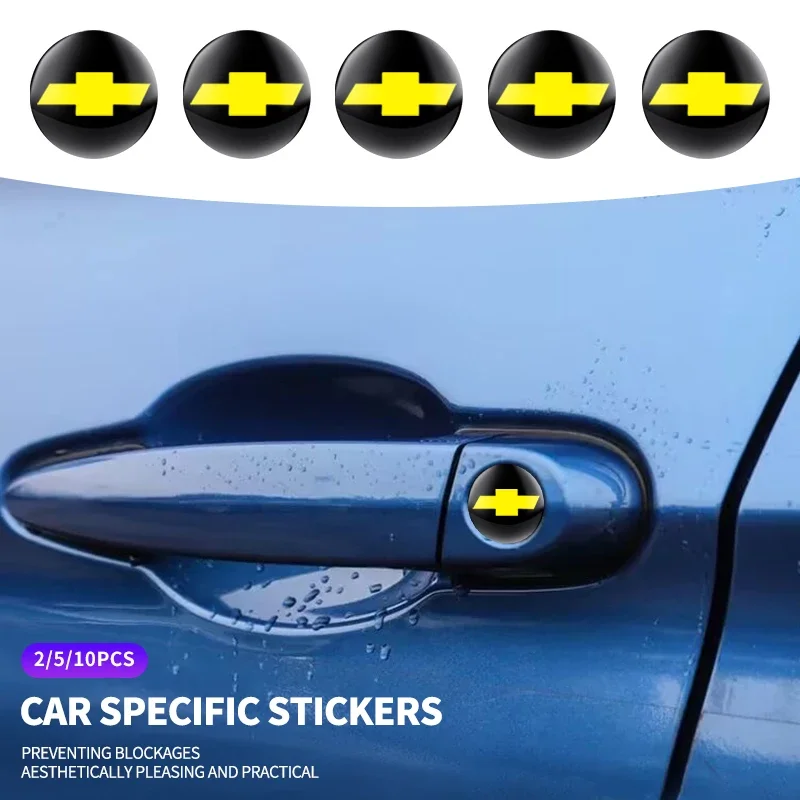

2/5/10 шт. автомобильный Стайлинг, наклейки на замочную скважину, декоративная защита для Chevrolet Cruze Captiva Trax Malibu Tahoe Equinox Impala