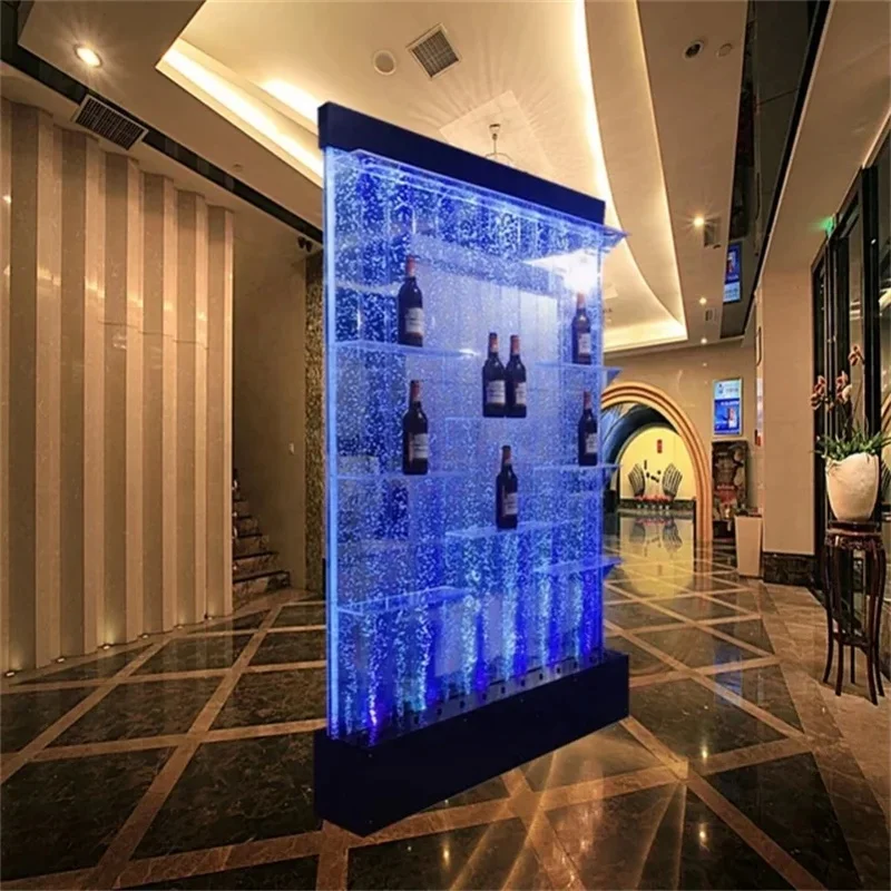 custom.Acrylic Feature Wall LED Lights 16-color RGB Remote Modern Design Home Decor Nightclub Room Partitions Sh