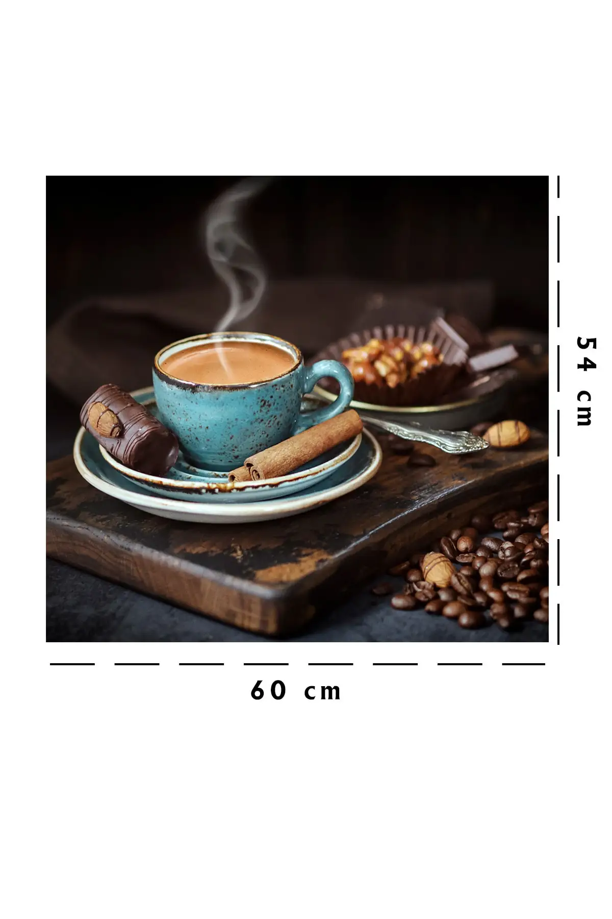 Kitchen Stove Back Coffee and Chocolate Sticker Home Decoration Wall Image Gift Kitchen