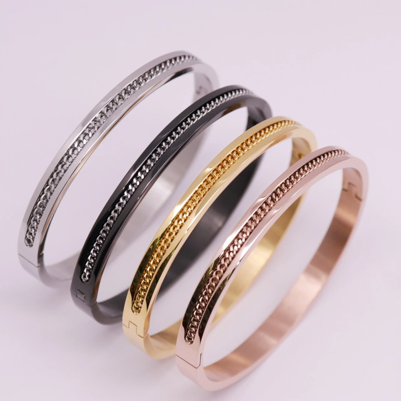 Titanium steel fashion personality chain bracelet hundred matching accessories for Valentine's Day gifts