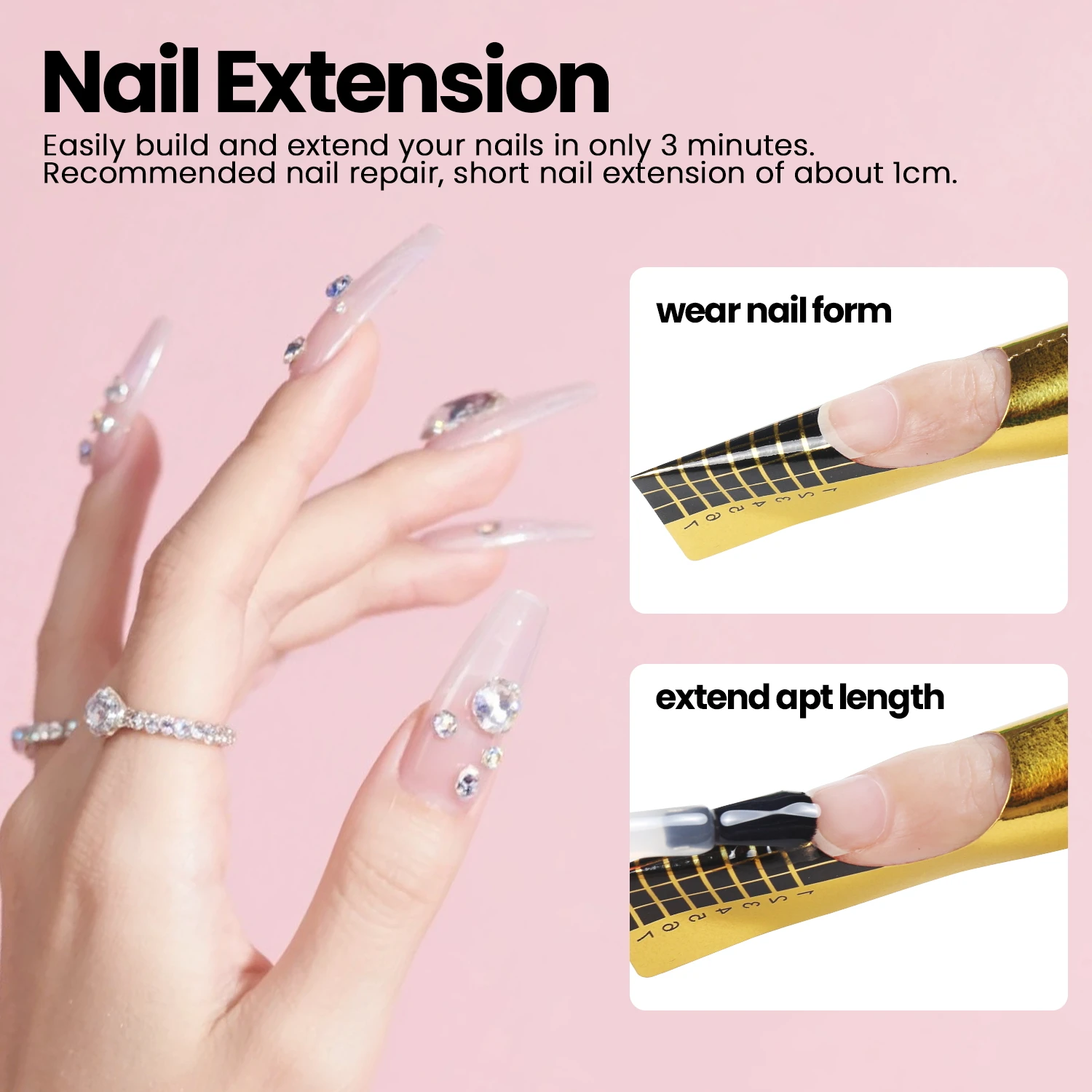 15 مل 5 في 1 جل قاعدة منشئ، قاعدة/بناء/تمديد/تحسين/لاصق، للمنزل DIY صالون تجميل الأظافر مانيكير #3