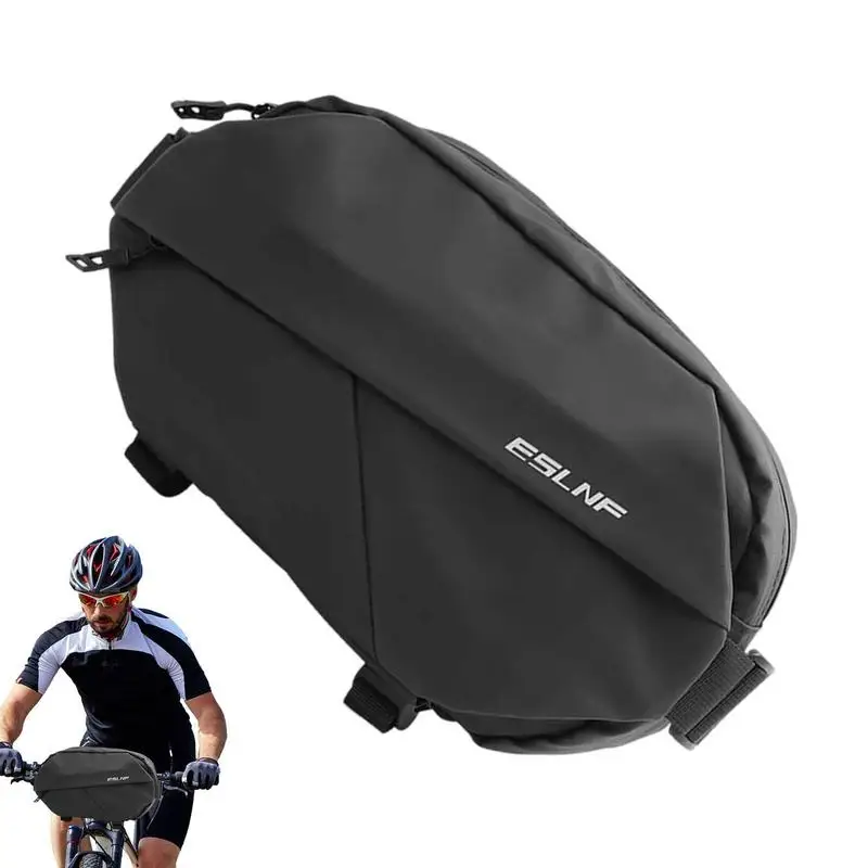 Front Handlebar Bike Bag Waterproof Multifunctional Large Capacity Waist Bag For Men Mountain Bike Folding Bicycles Front Bag