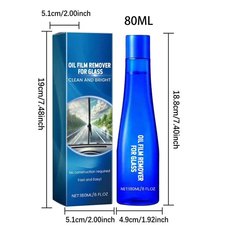 Oil Film Remover For Car Window Glass Cleaner Coating Agent Car Window Cleaner Oil Film Remover Windshield Cleaner Car Detailing