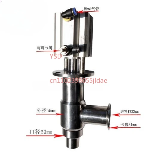 Stainless Steel Discharge Valve Assembly - For Horizontal Filling Machine (Paste & Sauce)
