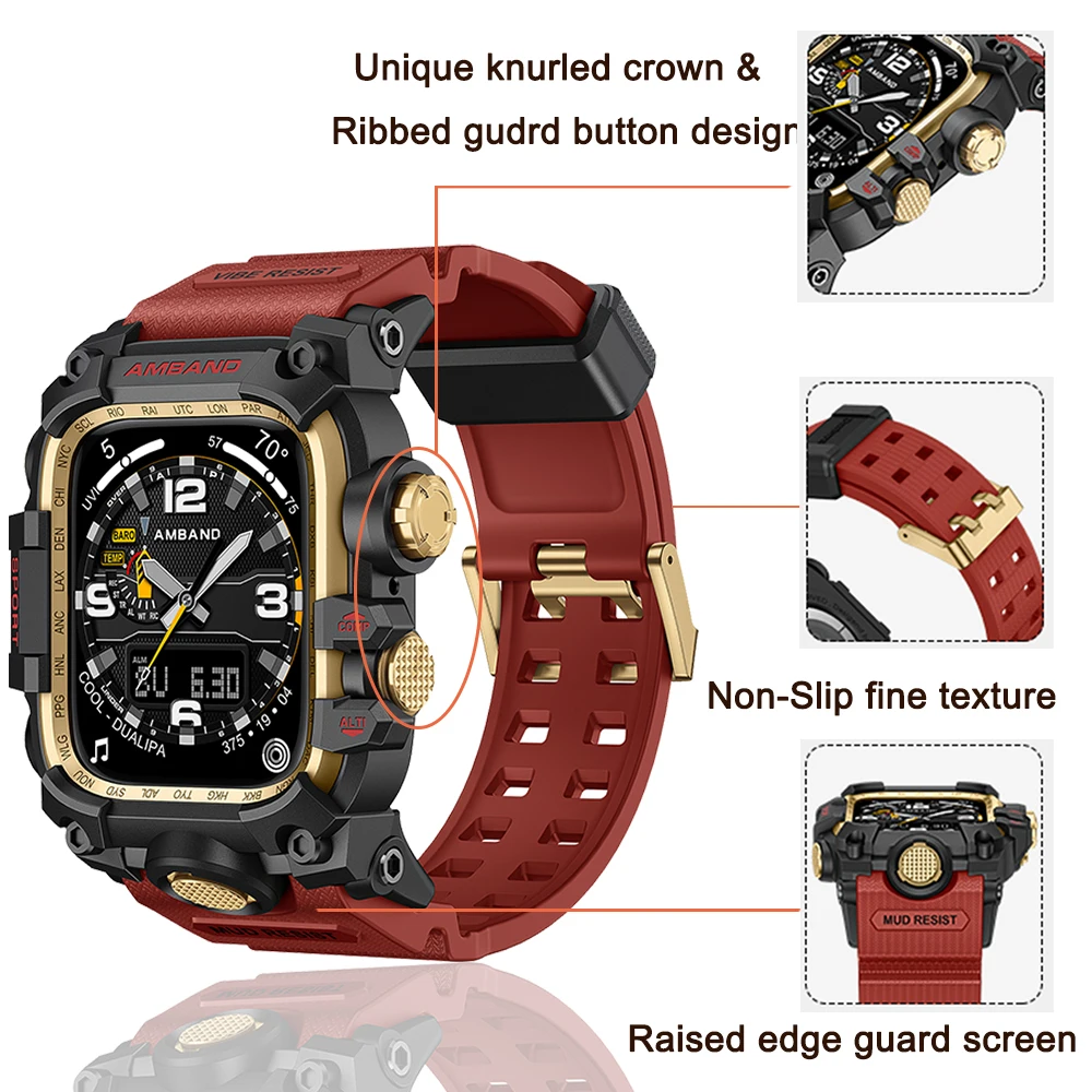 

New Design Mod Kit for Apple Watch Ultra 2 10 9 8 7 6 SE 5 4 Refit Case for IWatch 49mm 46mm 45mm 44mm Bracelet