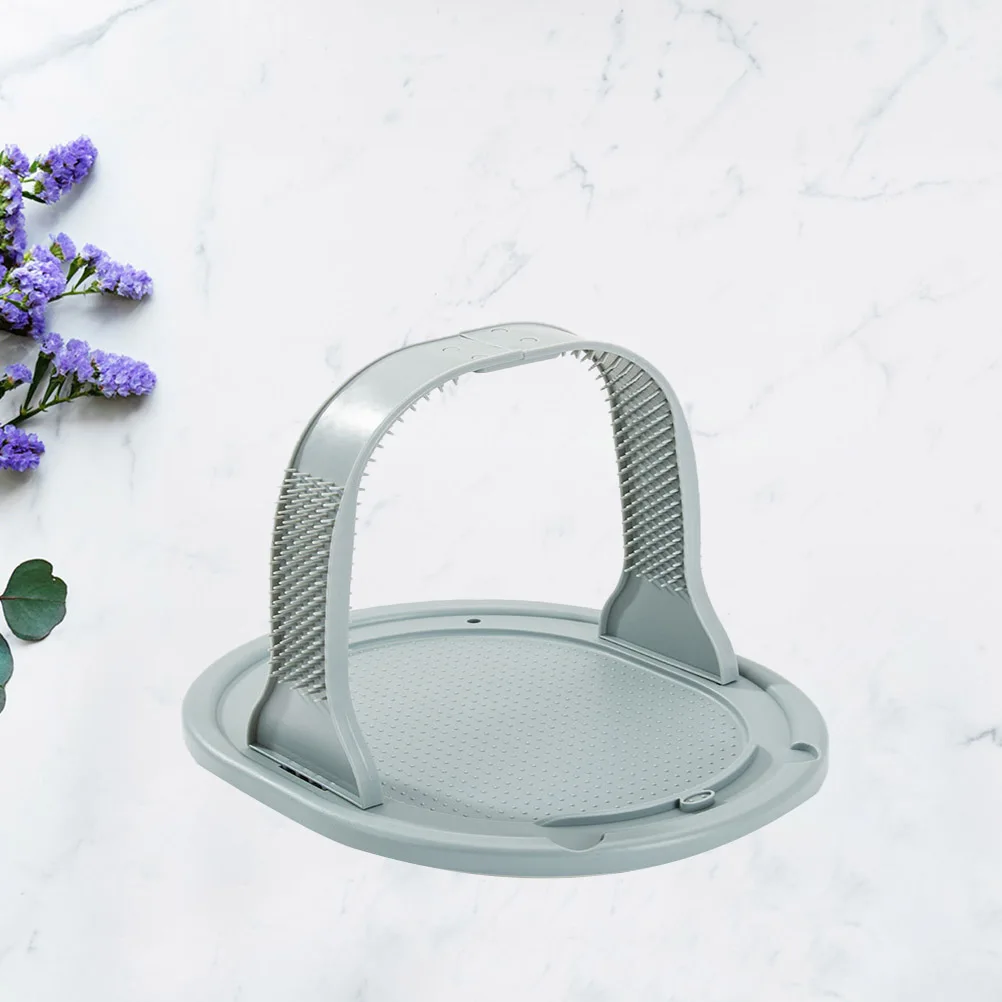 

Arch Shaped Self Massager Pet Hair Scratcher Massage Board For Cat Kitten Gray Durable Anti Slip Tool Space Saving Cat Massage