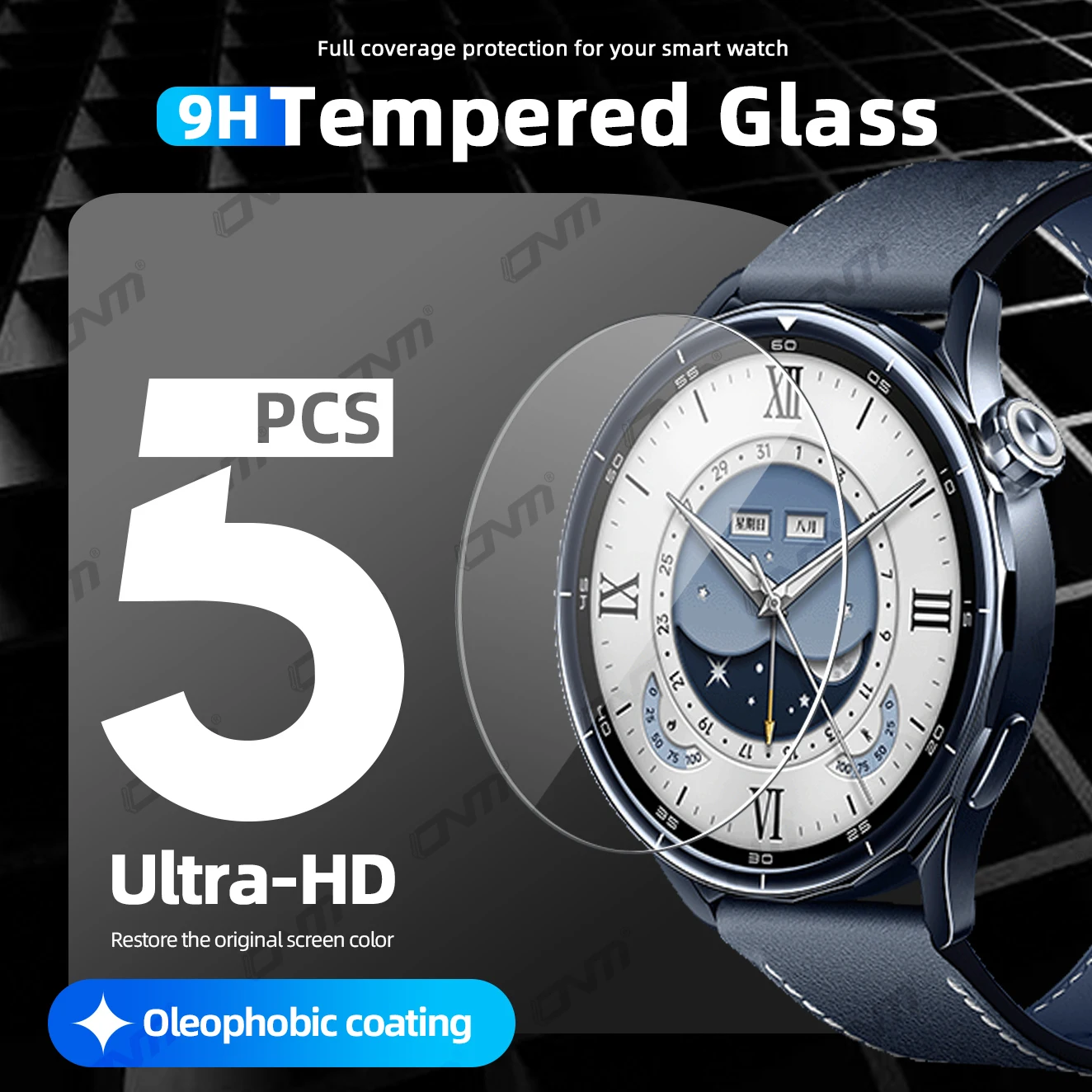 9H gehärtetes Glas für Xiaomi Watch S5 46 mm, Displayschutzfolie, langlebig, HD-klar, kratzfest, Schutzfolie, Zubehör