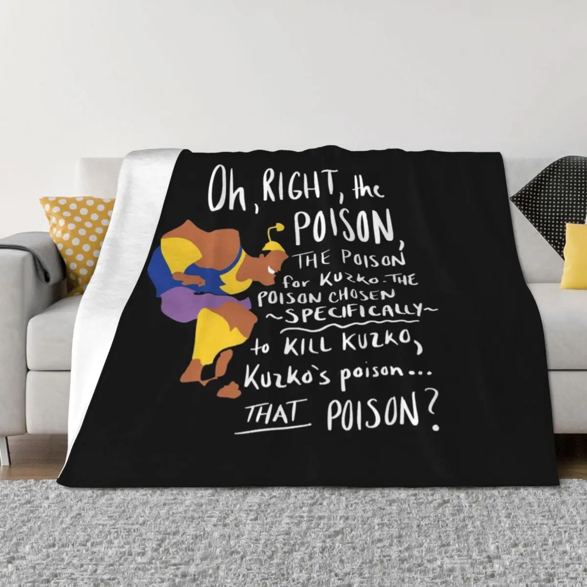 

Emperors New Groove Throw Blanket Bed covers Hair Plush Blankets