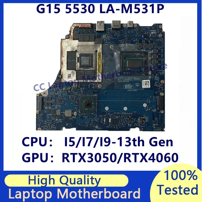 Placa-mãe LA-M531P para Dell G15 5530 aptop Placa-mãe com CPU I5