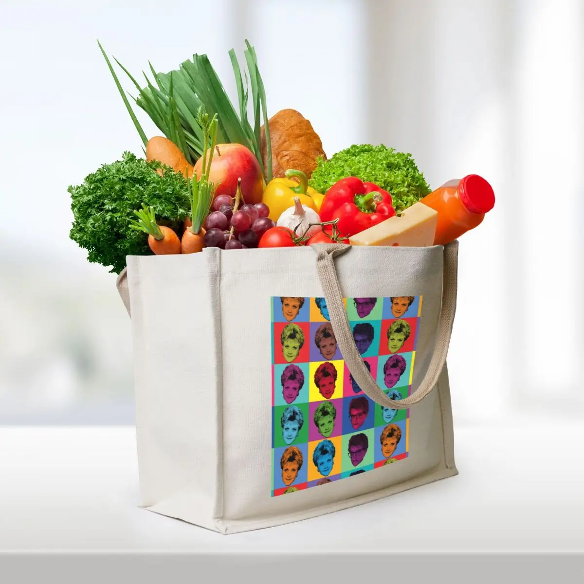 PopArt Jessica Fletcher Tote Bag Women's shopper shopper bags for women reusable grocery bags