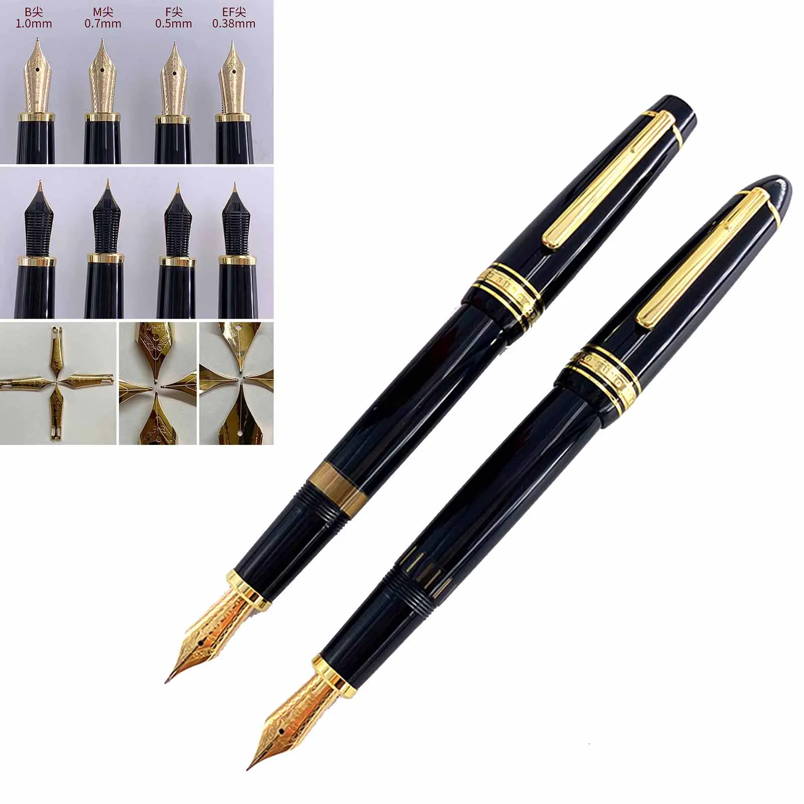 

Yong sheng 629 Fountain Pen 14K Gold Large iridium EF/F nib Resin ink pnes Stationery Office school Writing pre-order