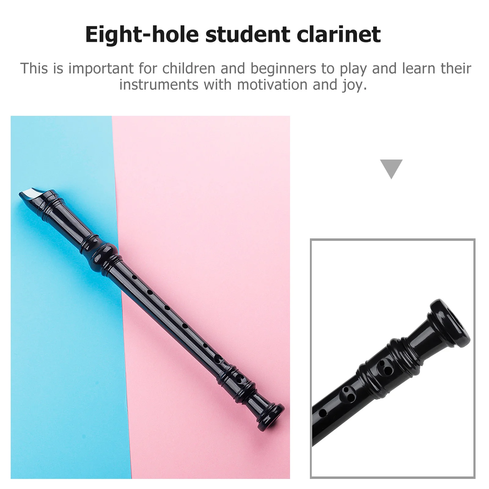 

Eight-hole Clarinet Musical Instruments Recorder for Treble Flute Educational Small