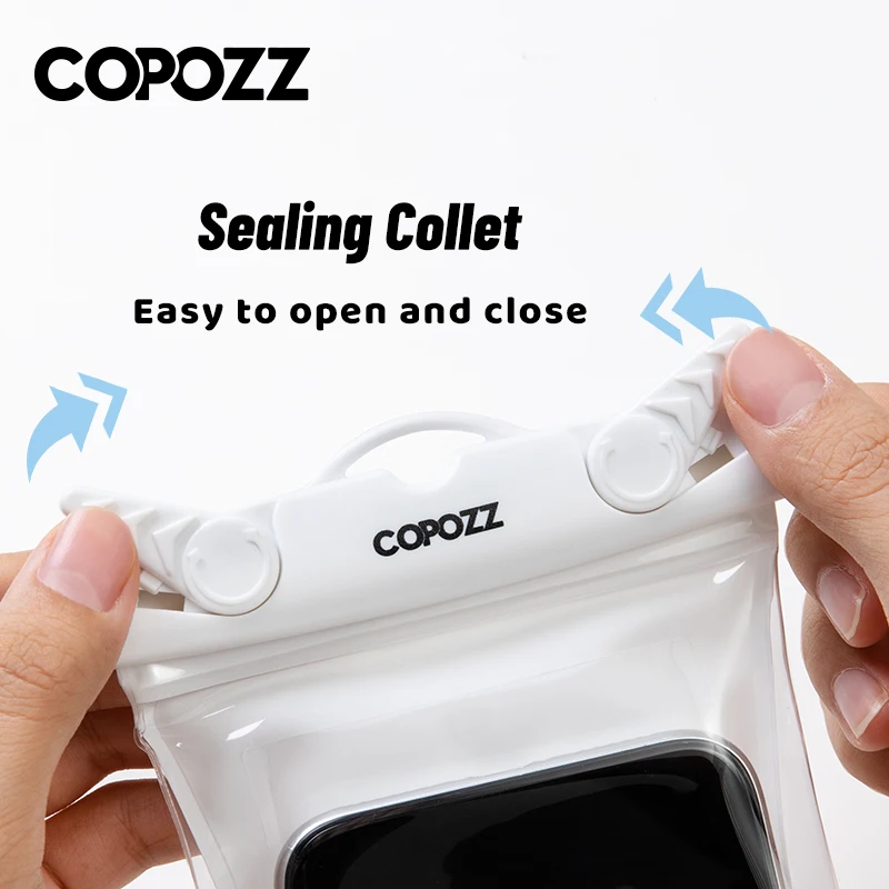 Copozz versão atualizada universal capa de telefone à prova d\'água para iphone xiaomi samsung capa subaquática capa de telefone móvel coque