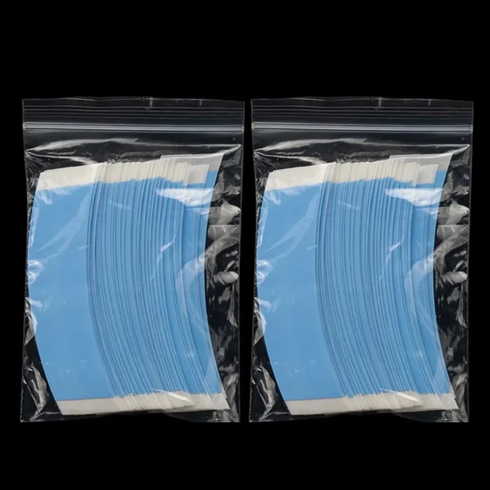 

36 шт./лот, суперпрочная клейкая лента для париков, двусторонняя клейкая лента для наращивания волос, водонепроницаемая, для накладных прядей/париков, пленка C-образной формы