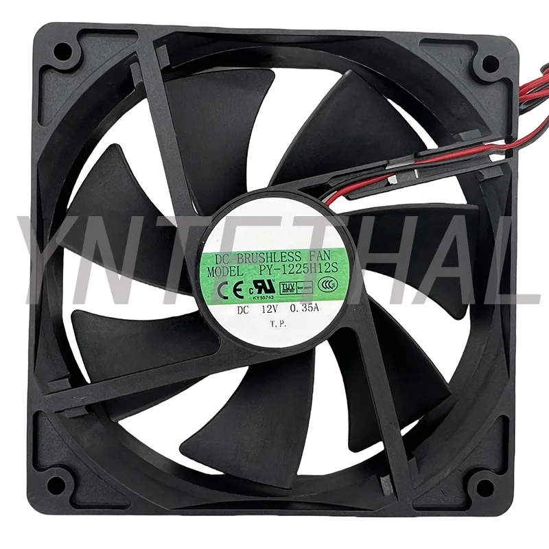 PY-1225H12S 12V 0.35A 12CM 12025 Incubator Cooling Fan